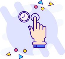 Click and Hold freestyle Icon vector