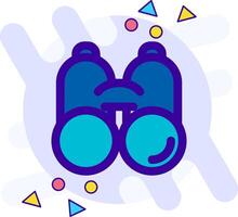 Binoculars freestyle Icon vector