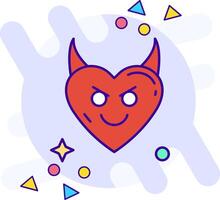 Demon freestyle Icon vector