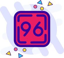 Ninety Six freestyle Icon vector