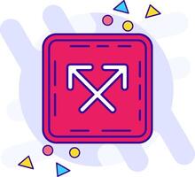 Intersect freestyle Icon vector