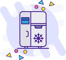 refrigerador estilo libre icono vector