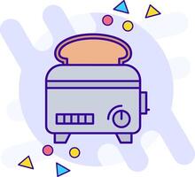 Toaster freestyle Icon vector