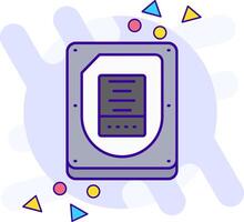 Disk freestyle Icon vector