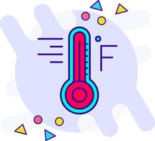 Fahrenheit estilo libre icono vector