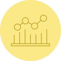 Analysis Line Circle Multicolor Icon vector