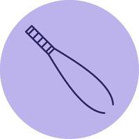 Tweezers Line Circle Multicolor Icon vector