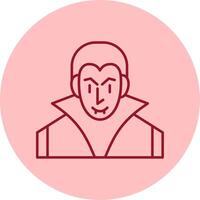 Evil Line Circle Multicolor Icon vector