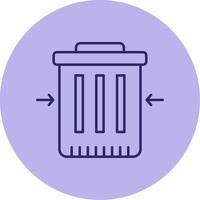 Waste Reduction Line Circle Multicolor Icon vector