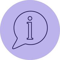 Information Line Circle Multicolor Icon vector