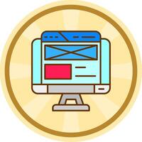 Web design Comic circle Icon vector