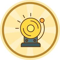 School bell Comic circle Icon vector