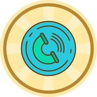 Contact Comic circle Icon vector