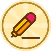 Pencil Comic circle Icon vector