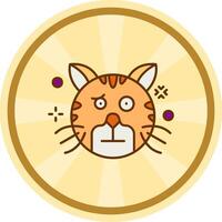 Confused Comic circle Icon vector