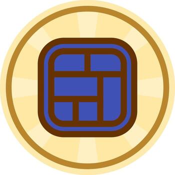 diseño cómic circulo icono vector