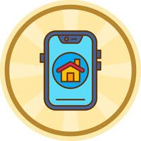 Home Comic circle Icon vector