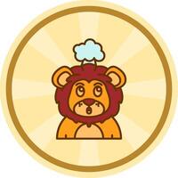Exploding Comic circle Icon vector