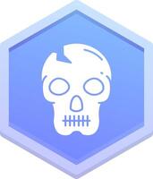 Skull Polygon Icon vector