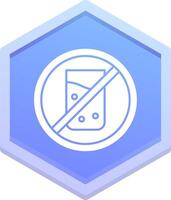 No drink Polygon Icon vector