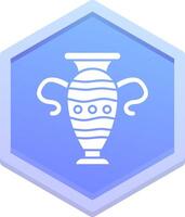 Vase Polygon Icon vector