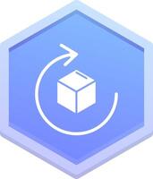 Rotate Polygon Icon vector