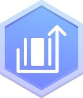 Deploy object Polygon Icon vector