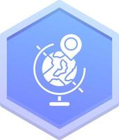 Globe Polygon Icon vector