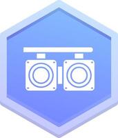 Crossing Polygon Icon vector