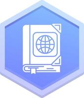 Atlas Polygon Icon vector