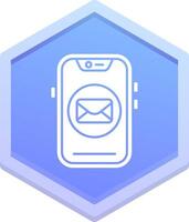 Email Polygon Icon vector