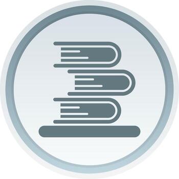 libros sólido botón icono vector