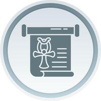History Solid button Icon vector