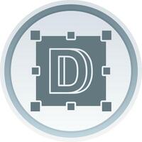 Logo Solid button Icon vector