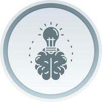 Brainstroming Solid button Icon vector