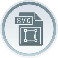 Svg file format Solid button Icon vector