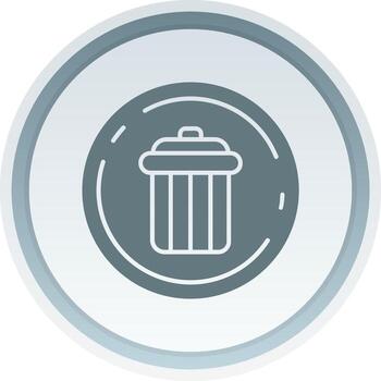 Eliminar sólido botón icono vector