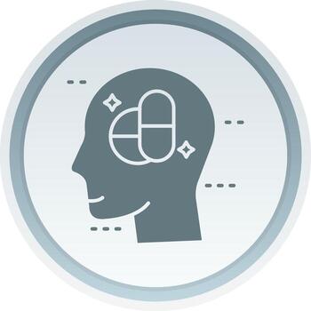 Medication Solid button Icon vector