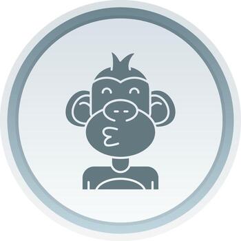 Beso sólido botón icono vector