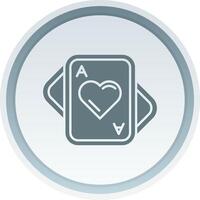 Hearts Solid button Icon vector