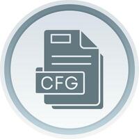 Cfg Solid button Icon vector