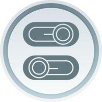 Switch Solid button Icon vector