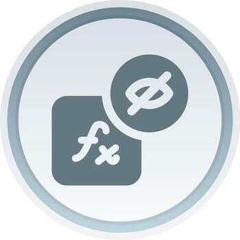 oculto capa estilo sólido botón icono vector