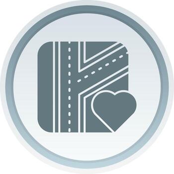 Like Solid button Icon vector