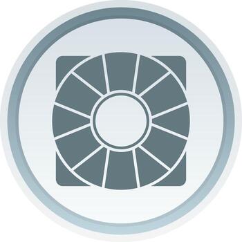 Support Solid button Icon vector