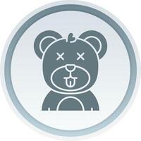 Dead Solid button Icon vector