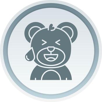 Sweat Solid button Icon vector