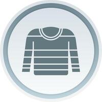 Jumper Solid button Icon vector