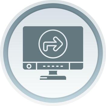 Direction Solid button Icon vector