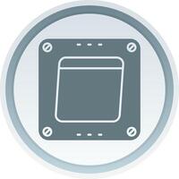 Swtich Solid button Icon vector